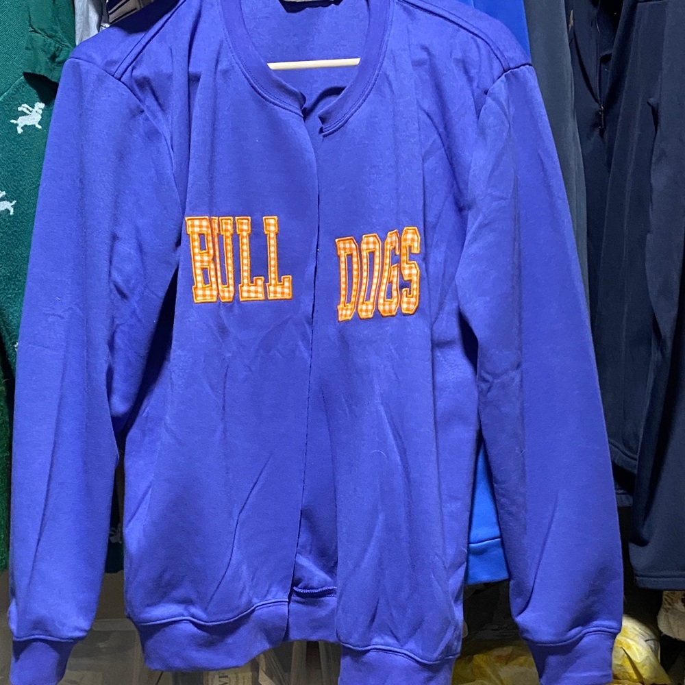 Women’s bulldog split sweatshirt new medium
